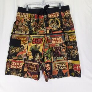 Star Wars Mens Comic Book Print Board Shorts XL Swim Trunks Retro Marvel Covers